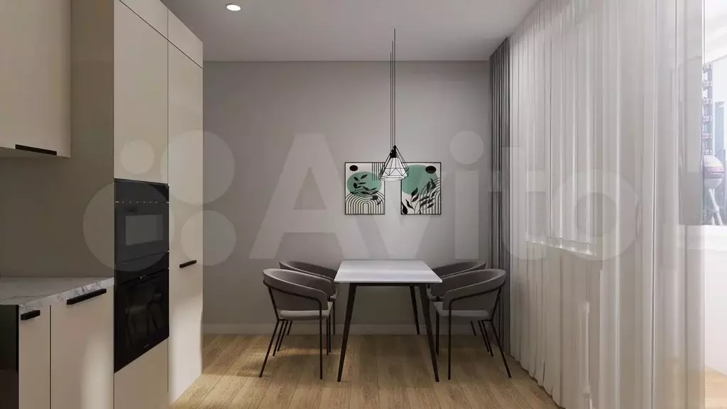 1-к. квартира, 36,4 м, 4/4 эт. - Фото 1