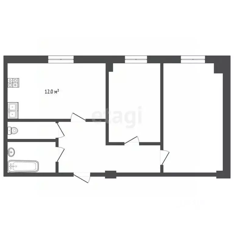 3-к кв. Ямало-Ненецкий АО, Муравленко ул. Энтузиастов, 33 (74.7 м) - Фото 2