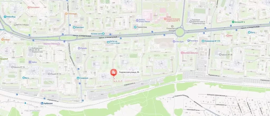 1-комнатная квартира: Пенза, Ладожская улица, 95 (27 м) - Фото 0