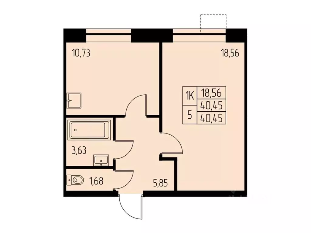 1-к кв. Московская область, Ивантеевка Пушкинский городской округ,  ... - Фото 1