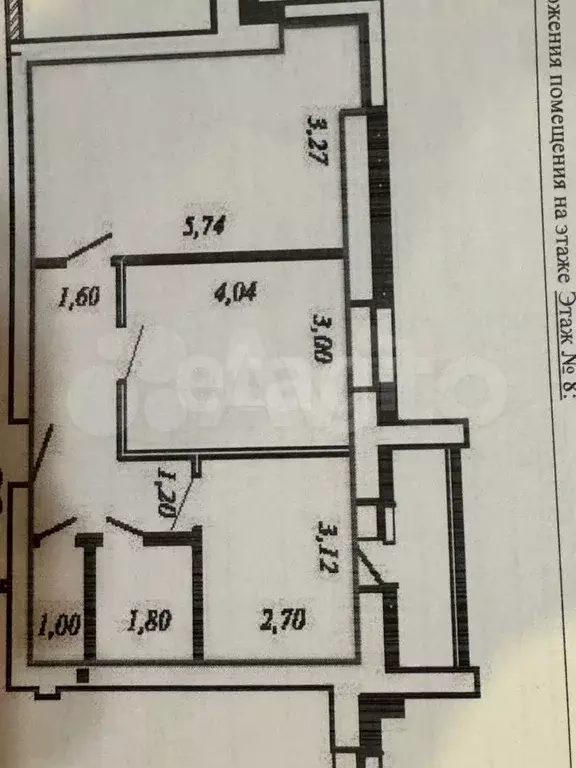 2-к. квартира, 53,9 м, 8/10 эт. - Фото 0