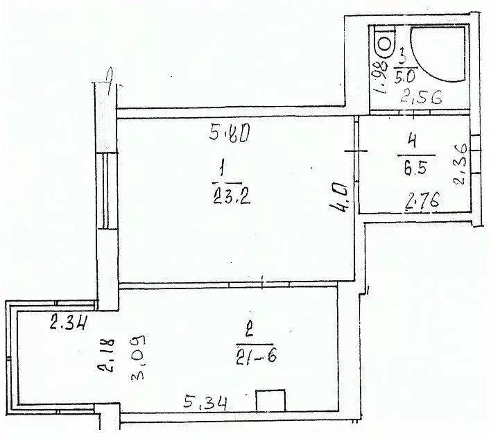 1-к кв. Татарстан, Казань Чистопольская ул., 20б (56.3 м) - Фото 2