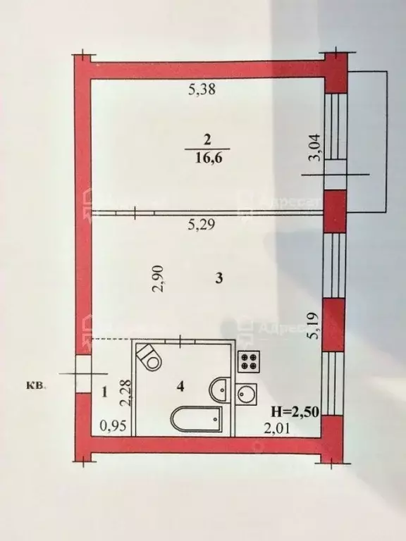 2-к кв. Волгоградская область, Волгоград Двинская ул., 2 (43.5 м) - Фото 1