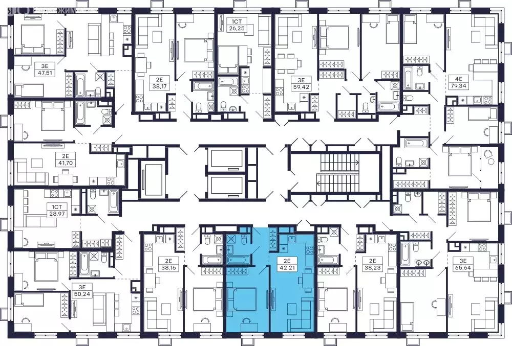 1-комнатная квартира: Красногорск, микрорайон Павшино, ЖК Тетрис, к6 ... - Фото 2