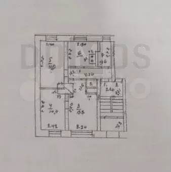 3-к. квартира, 51,3 м, 1/2 эт. - Фото 0