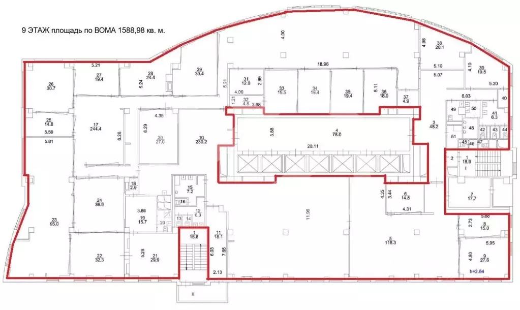 Помещение свободного назначения в Москва ул. Ивана Франко, 8 (1589 м) - Фото 2