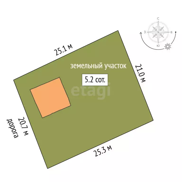 Дом в Омск, территория СОСН Сибирский Садовод-3, 16-я аллея (78 м) - Фото 1
