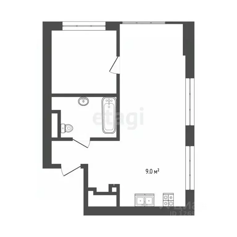 1-к кв. Москва ул. Коминтерна, 15 (49.0 м) - Фото 2