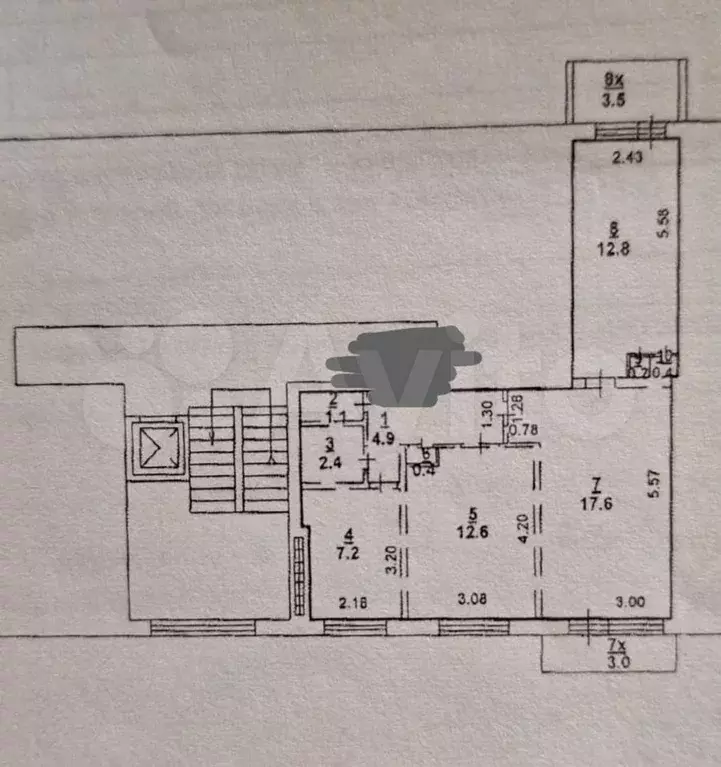 3-к. квартира, 62 м, 6/9 эт. - Фото 0