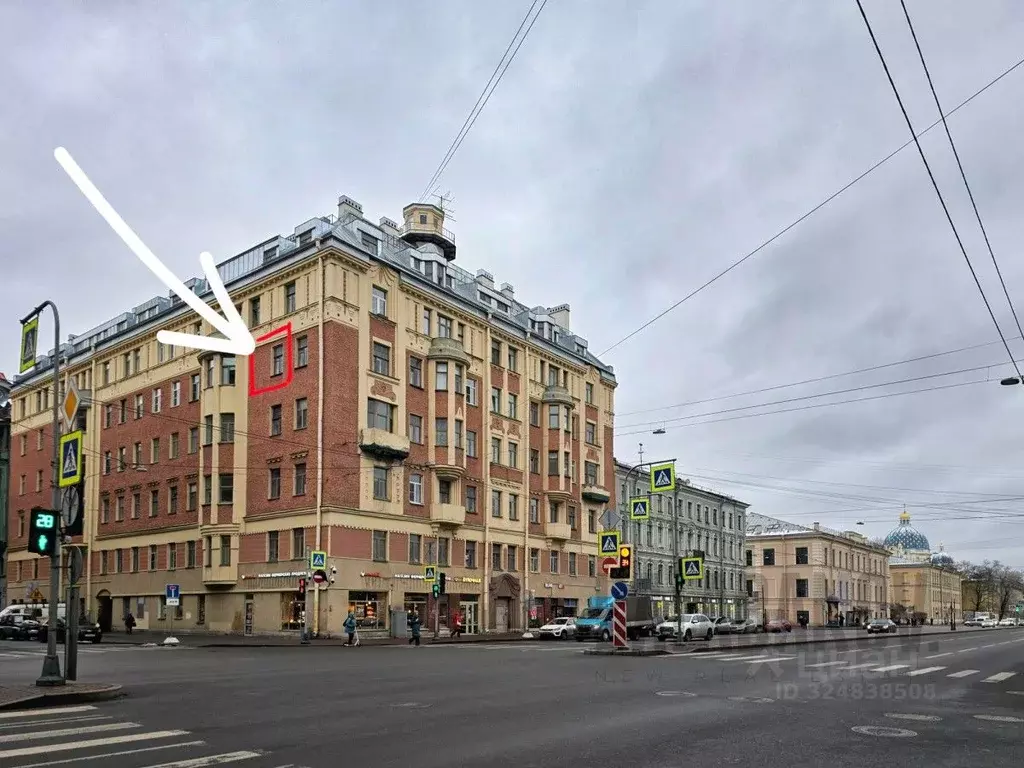 Комната Санкт-Петербург 12-я Красноармейская ул., 1 (22.9 м) - Фото 1