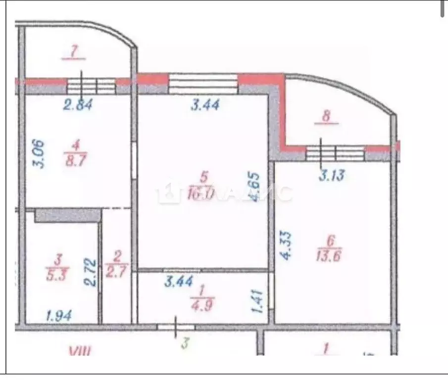 2-к кв. Московская область, Воскресенск Центральный мкр, ул. ... - Фото 2