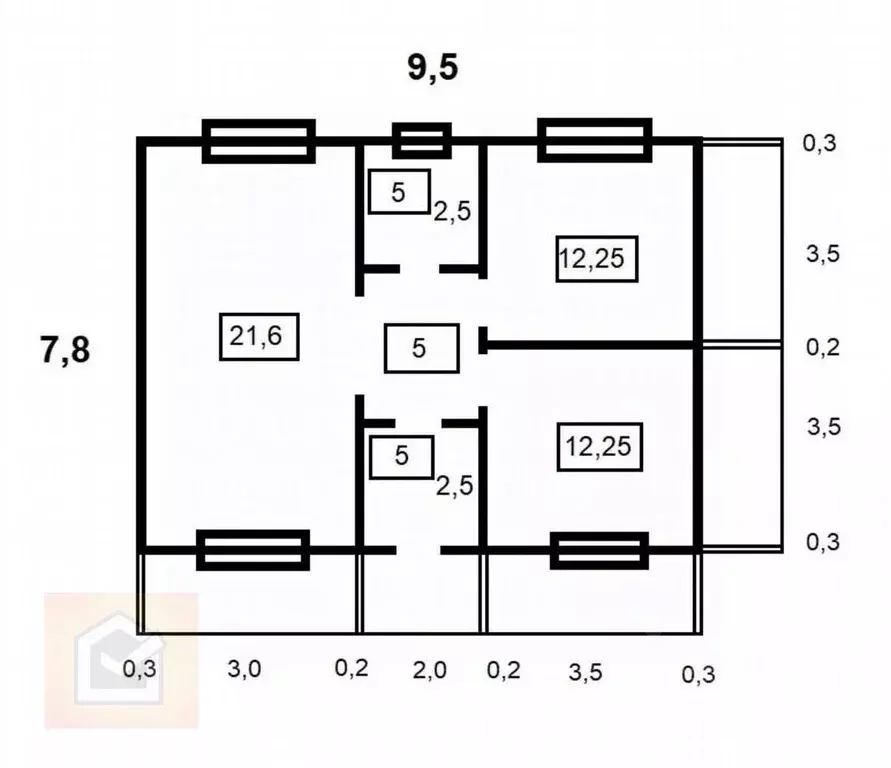 Дом в Севастополь Дружный-2 садоводческое товарищество,  (80 м) - Фото 2