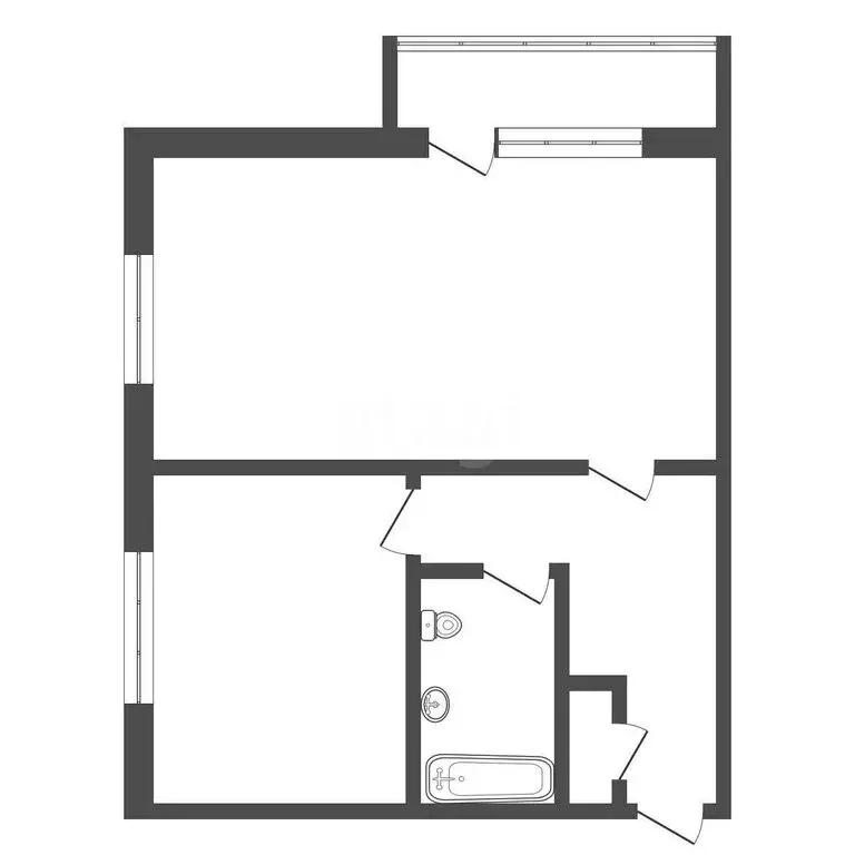 1-комнатная квартира: Юрга, Фестивальная улица, 9 (35.1 м) - Фото 1