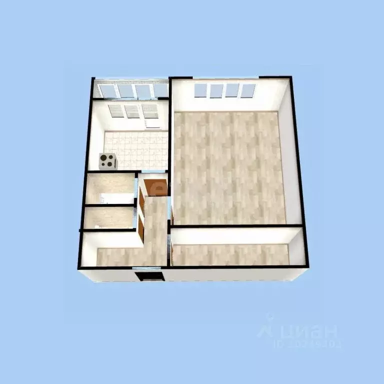 1-к кв. Башкортостан, Уфа Борисоглебская ул., 4/1 (42.0 м) - Фото 2