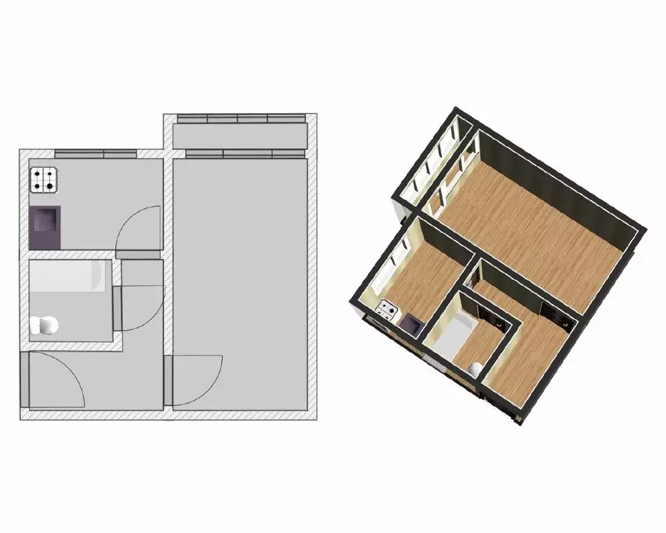 1-комнатная квартира: Отрадное, Советская улица, 17 (31.5 м) - Фото 2