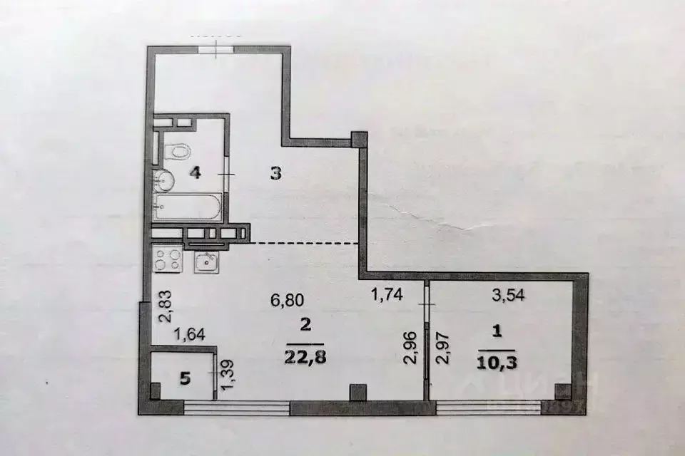 Студия Белгородская область, Белгород Народный бул., 3а (52.0 м) - Фото 2