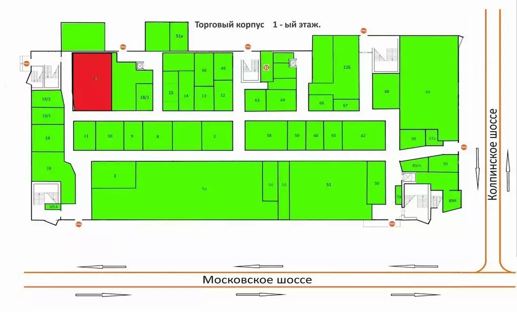 Торговая площадь в Санкт-Петербург пос. Шушары, Московская Славянка ... - Фото 0