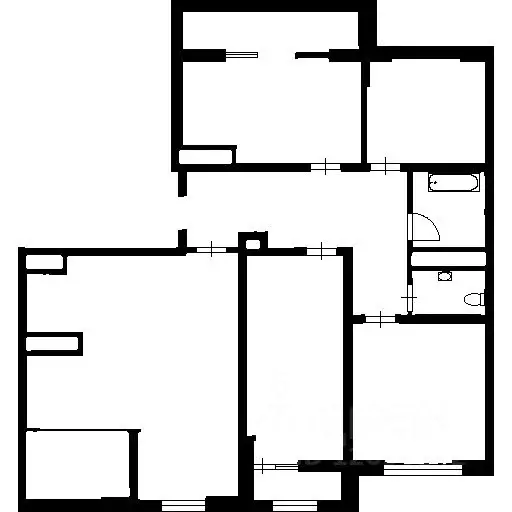 3-к кв. Краснодарский край, Краснодар Школьный мкр, ул. Школьная ... - Фото 2