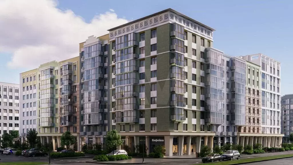 2-к. квартира, 70 м, 1/8 эт. - Фото 1