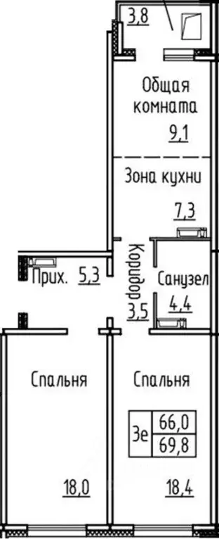 2-к кв. Новосибирская область, Новосибирский район, Мичуринский ... - Фото 0