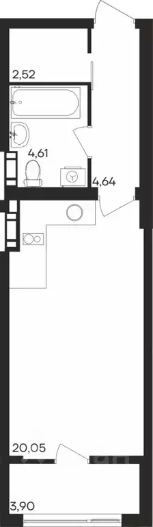 Студия Мурманская область, Мурманск Первомайский округ,  (35.72 м) - Фото 0