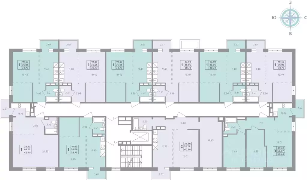 1-к кв. Иркутская область, Иркутск ул. Калинина, 42 (38.73 м) - Фото 2