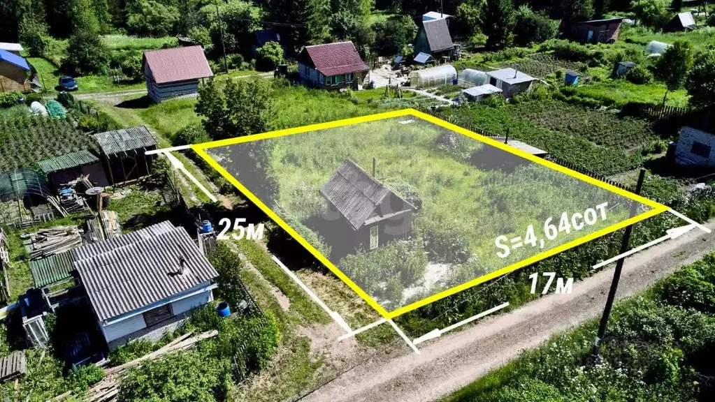 Участок в Томская область, Томский район, пос. Копылово, Кабельщик-2 ... - Фото 1