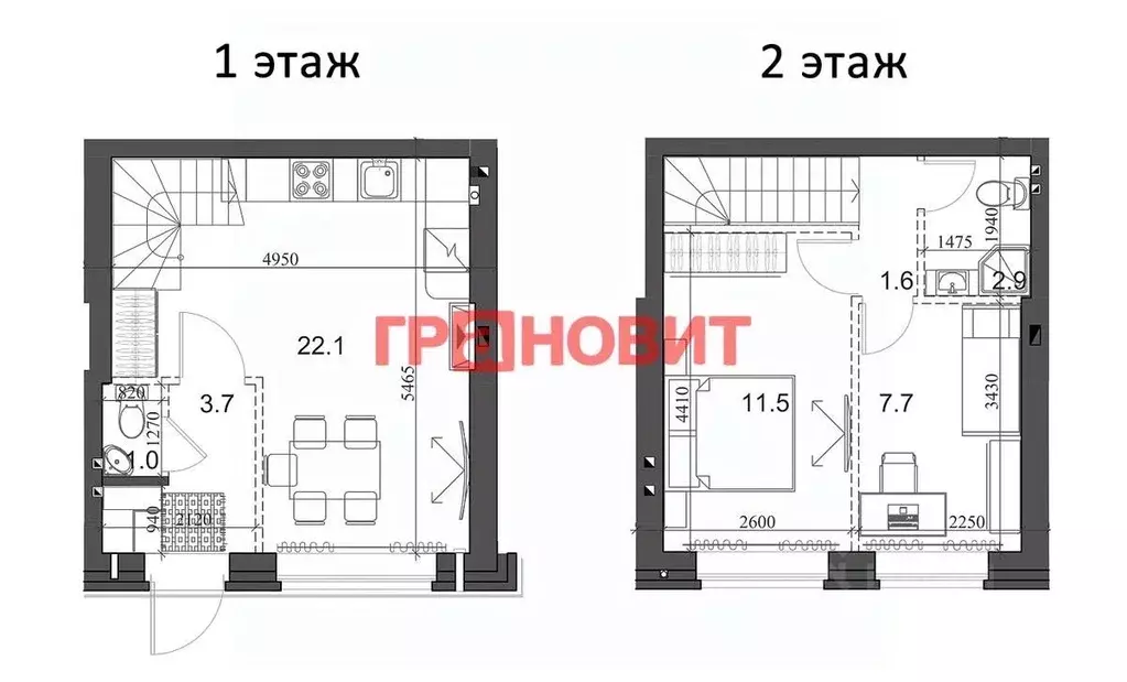 2-к кв. Новосибирская область, Новосибирский район, Мичуринский ... - Фото 1