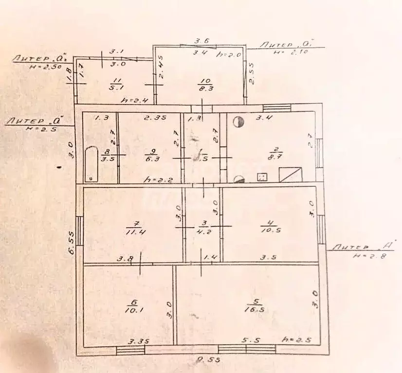 Дом в Липецкая область, Елецкий муниципальный округ, с. Каменское ул. ... - Фото 2