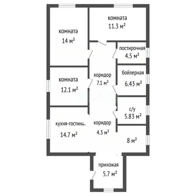 Дом в Тульская область, Тула городской округ, д. Верхняя Иншинка 8 (95 ... - Фото 2