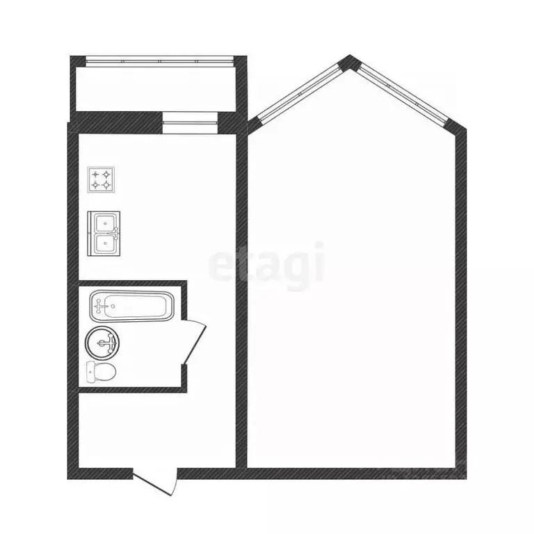 1-к кв. Костромская область, Кострома Советская ул., 101 (40.2 м) - Фото 1