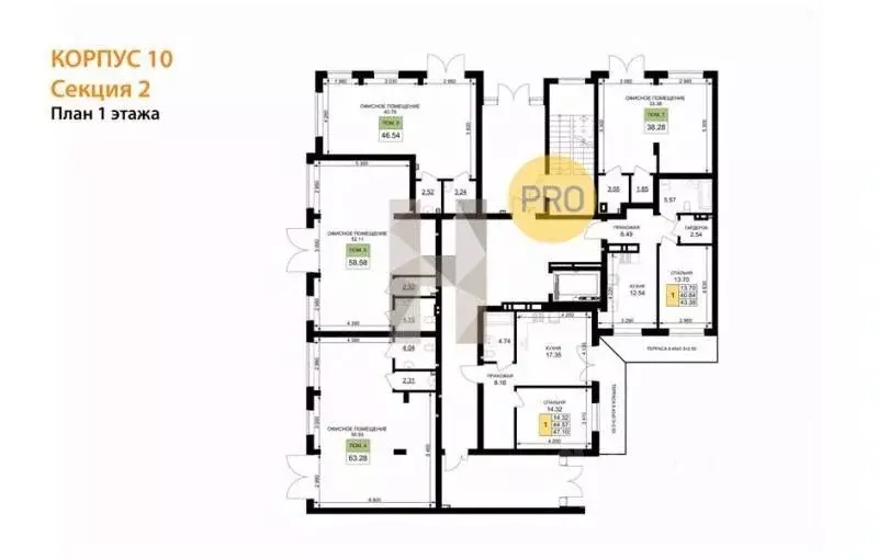 1-к кв. Калининградская область, Гурьевск Включи жилой комплекс (43.39 ... - Фото 2