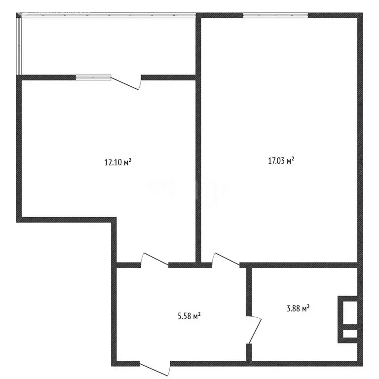 1-комнатная квартира: Черкесск, Новая улица, 11 (39.9 м) - Фото 2