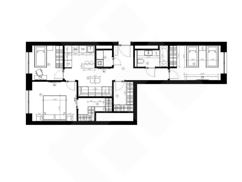 3-к кв. Москва ул. Архитектора Щусева, 5к2 (66.0 м) - Фото 2