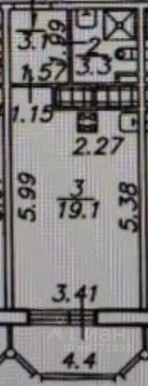 Студия Ленинградская область, Мурино Всеволожский район, бул. ... - Фото 2