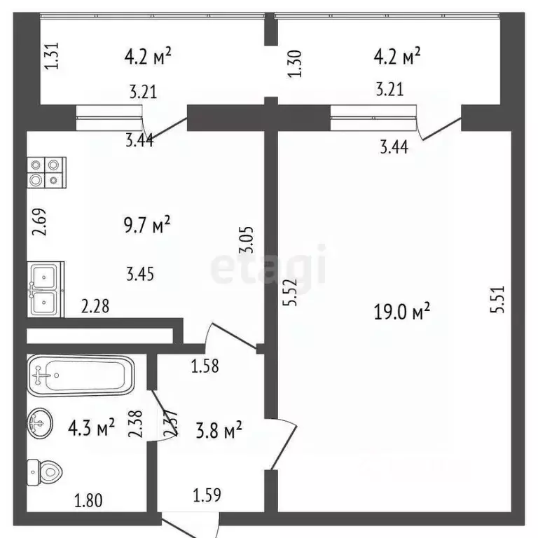 1-к кв. Орловская область, Орел ул. Орелстроевская, 7 (36.8 м) - Фото 1
