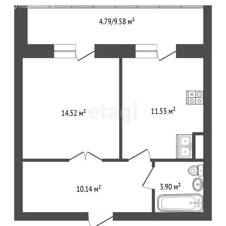 1-комнатная квартира: Йошкар-Ола, микрорайон Мирный, жилой комплекс ... - Фото 1