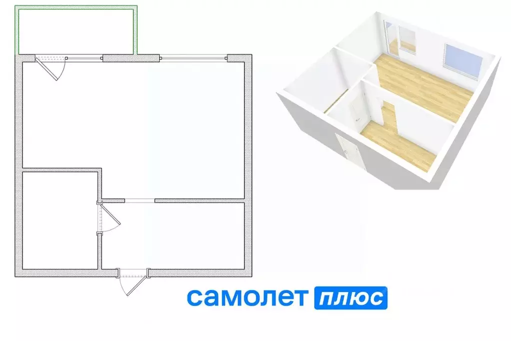 1-к кв. Кемеровская область, Кемерово просп. Шахтеров, 90 (32.0 м) - Фото 2