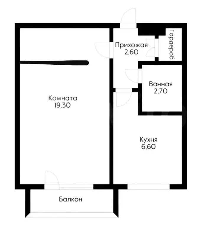 1-комнатная квартира: Краснодар, Уральская улица, 186 (33.5 м) - Фото 1