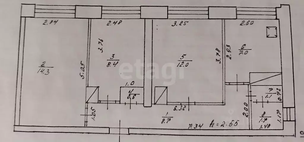 3-к кв. Тверская область, Калининский муниципальный округ, д. ... - Фото 2