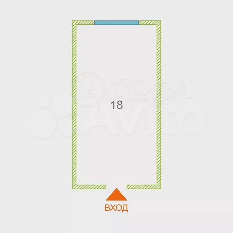 1-к. квартира, 18 м, 5/9 эт. - Фото 0