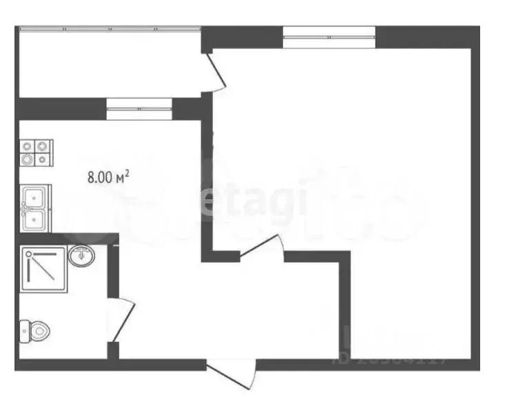 1-к кв. Севастополь ул. Горпищенко, 143к6 (30.0 м) - Фото 0