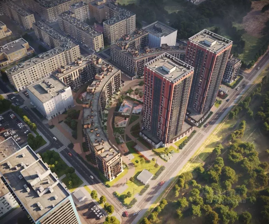 1-к кв. Санкт-Петербург Окла жилой комплекс (28.1 м) - Фото 2