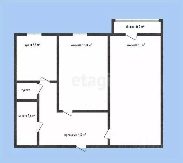 2-к кв. Краснодарский край, Новороссийск ул. Видова, 157 (51.9 м) - Фото 1
