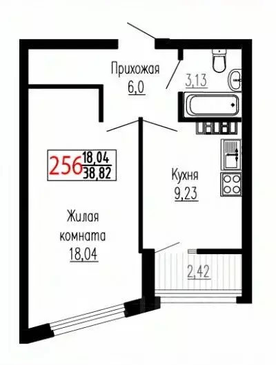 1-к кв. Свердловская область, Екатеринбург ул. Лыжников, 3 (38.6 м) - Фото 0