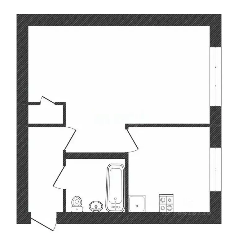 1-к кв. Калужская область, Белоусово г. Жуковский муниципальный округ, ... - Фото 2