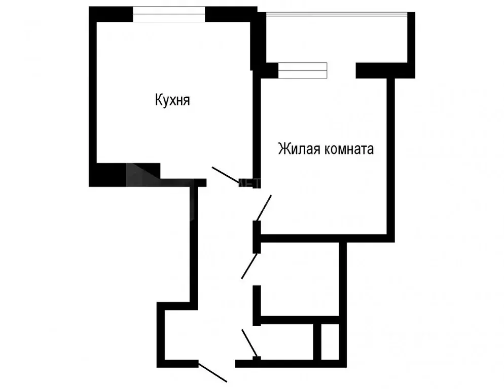 1-к кв. Тюменская область, Тюмень Интернациональная ул., 199к8 (33.8 ... - Фото 2