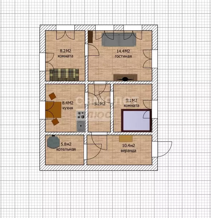 Дом в Алтайский край, Бийск ул. Александра Пушкина, 118 (66 м) - Фото 2