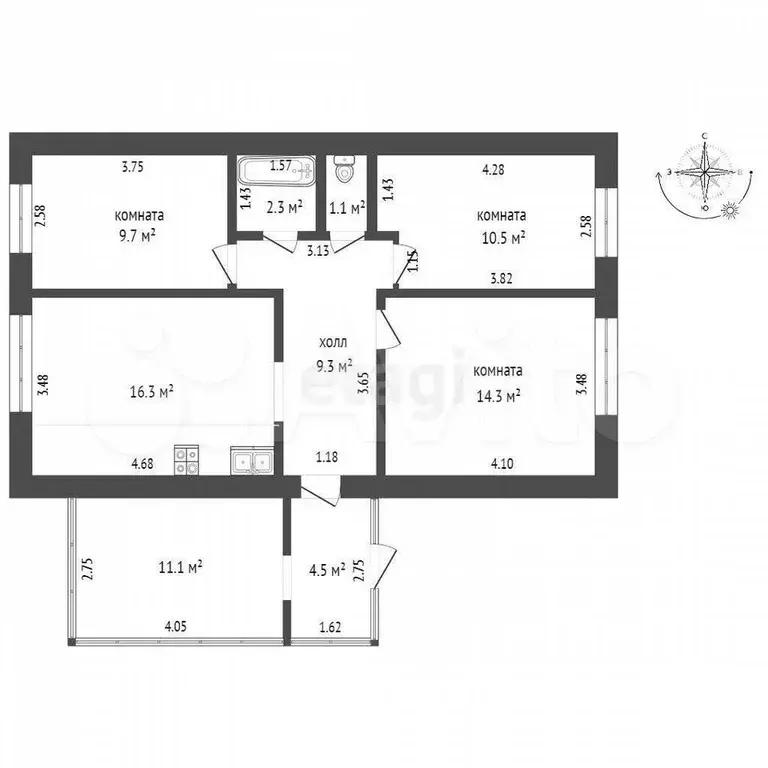 Дом 63,5 м на участке 8 сот. - Фото 0