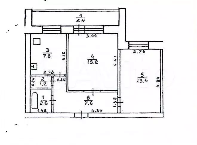 2-к. квартира, 51 м, 2/10 эт. - Фото 0